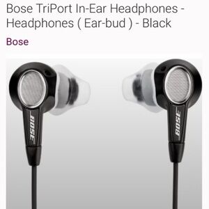 Bose TriPort In-Ear Headphones - Headphones ( ear-bud ) - black